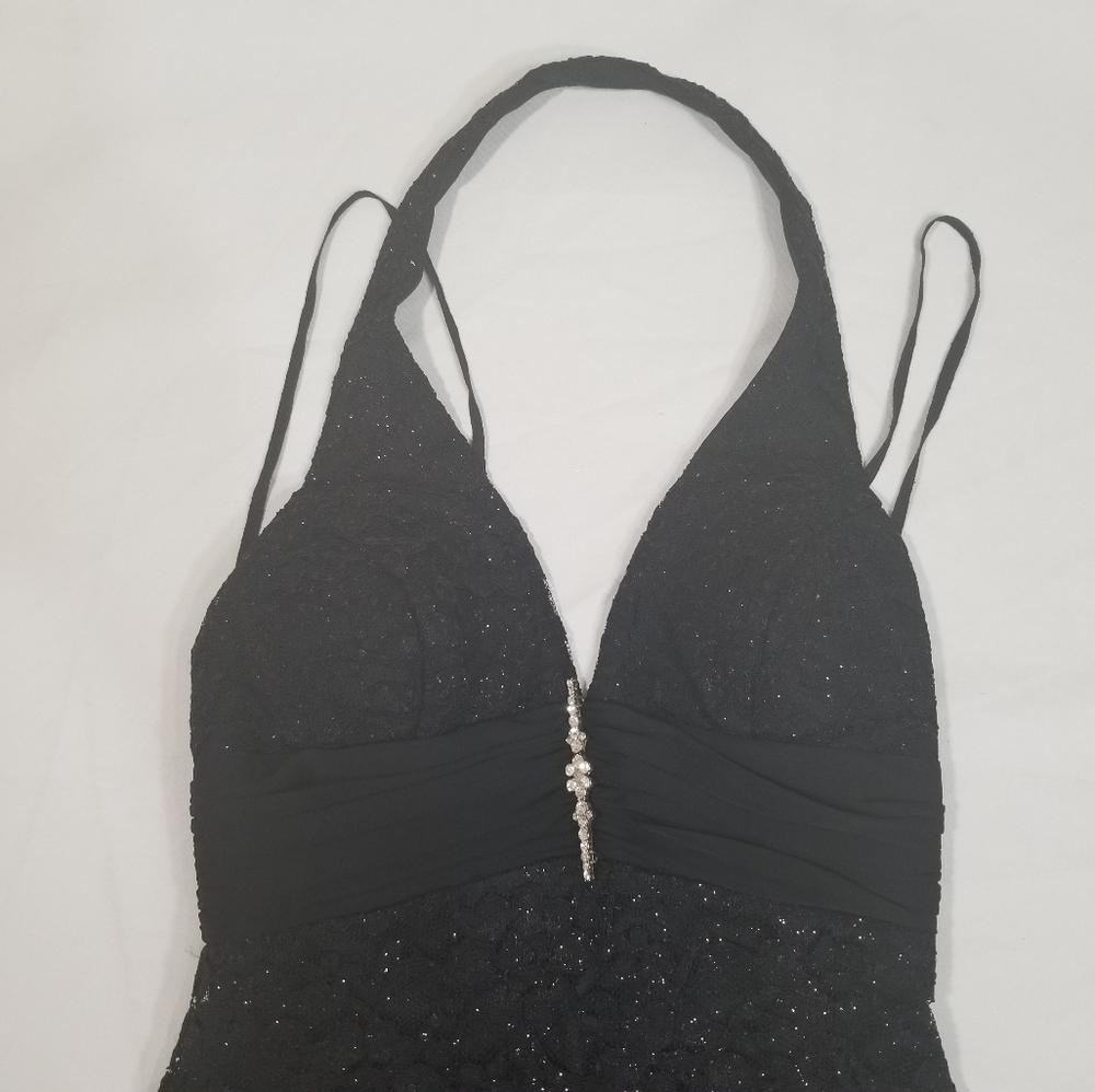 Dave JohnnyWoman blockDress With lace Size 3 4